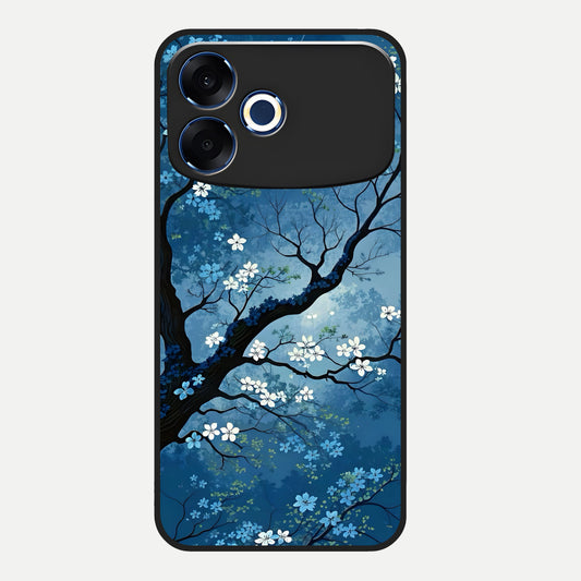  Blue Tree Serenity Glass Case For Oppo F33 Pro 5G back cover – full design glossy printed glass finish