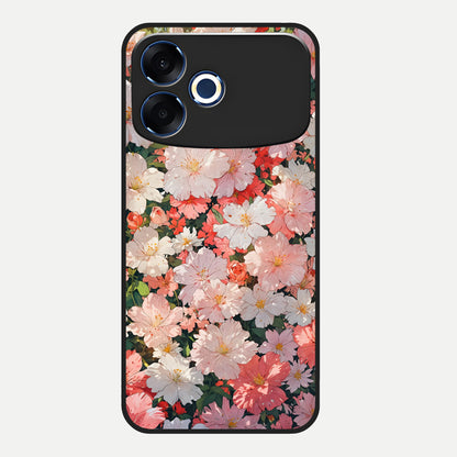  Blush Bloom Field Glass Case For Oppo F33 Pro 5G back cover – full design glossy printed glass finish