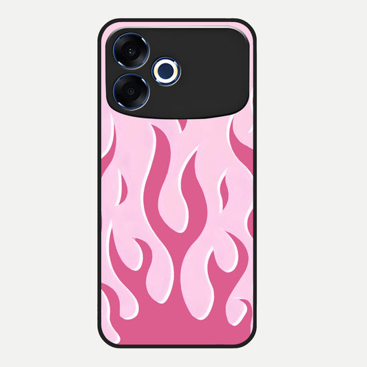  Blush Flame Energy Glass Case For Oppo F33 Pro 5G back cover – full design glossy printed glass finish