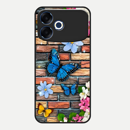  Brick Bloom Flight Glass Case For Oppo F33 Pro 5G back cover – full design glossy printed glass finish