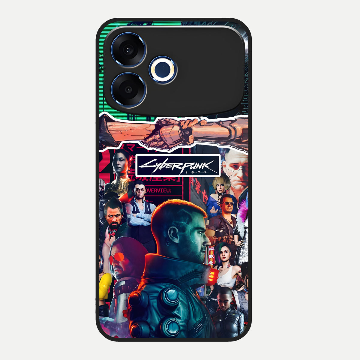  CYBERPUNK Legacy Glass Case For Oppo F33 Pro 5G back cover – full design glossy printed glass finish