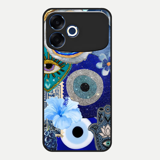  Celestial Blue Vision Glass Case For Oppo F33 Pro 5G back cover – full design glossy printed glass finish