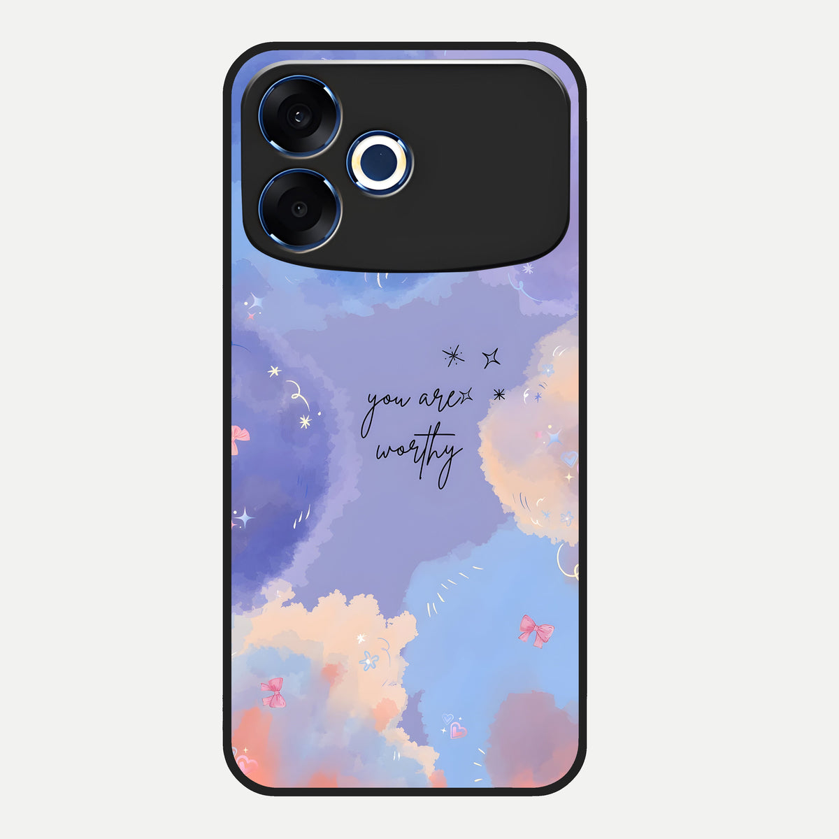  Celestial Cloud Magic Glass Case For Oppo F33 Pro 5G back cover – full design glossy printed glass finish