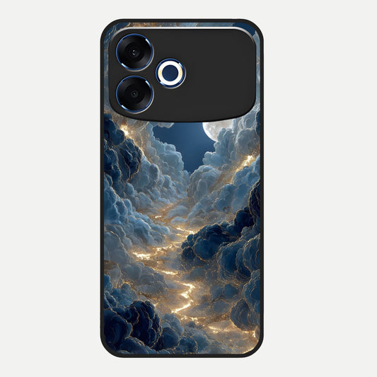  Celestial Cloud Road Glass Case For Oppo F33 Pro 5G back cover – full design glossy printed glass finish