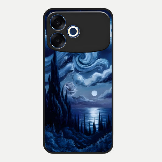  Celestial Dream Van Gogh Glass Case For Oppo F33 Pro 5G back cover – full design glossy printed glass finish
