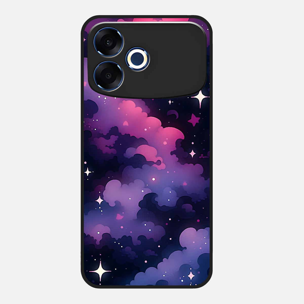  Celestial Moon Magic Glass Case For Oppo F33 Pro 5G back cover – full design glossy printed glass finish