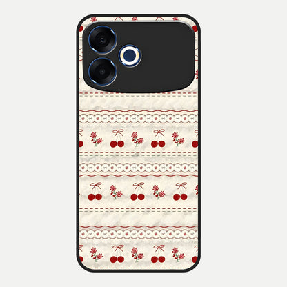  Cherry Bloom Charm Glass Case For Oppo F33 Pro 5G back cover – full design glossy printed glass finish