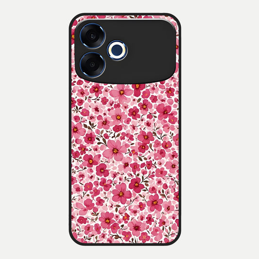 Cherry Blossom Charm Glass Case For Oppo F33 Pro 5G back cover – full design glossy printed glass finish