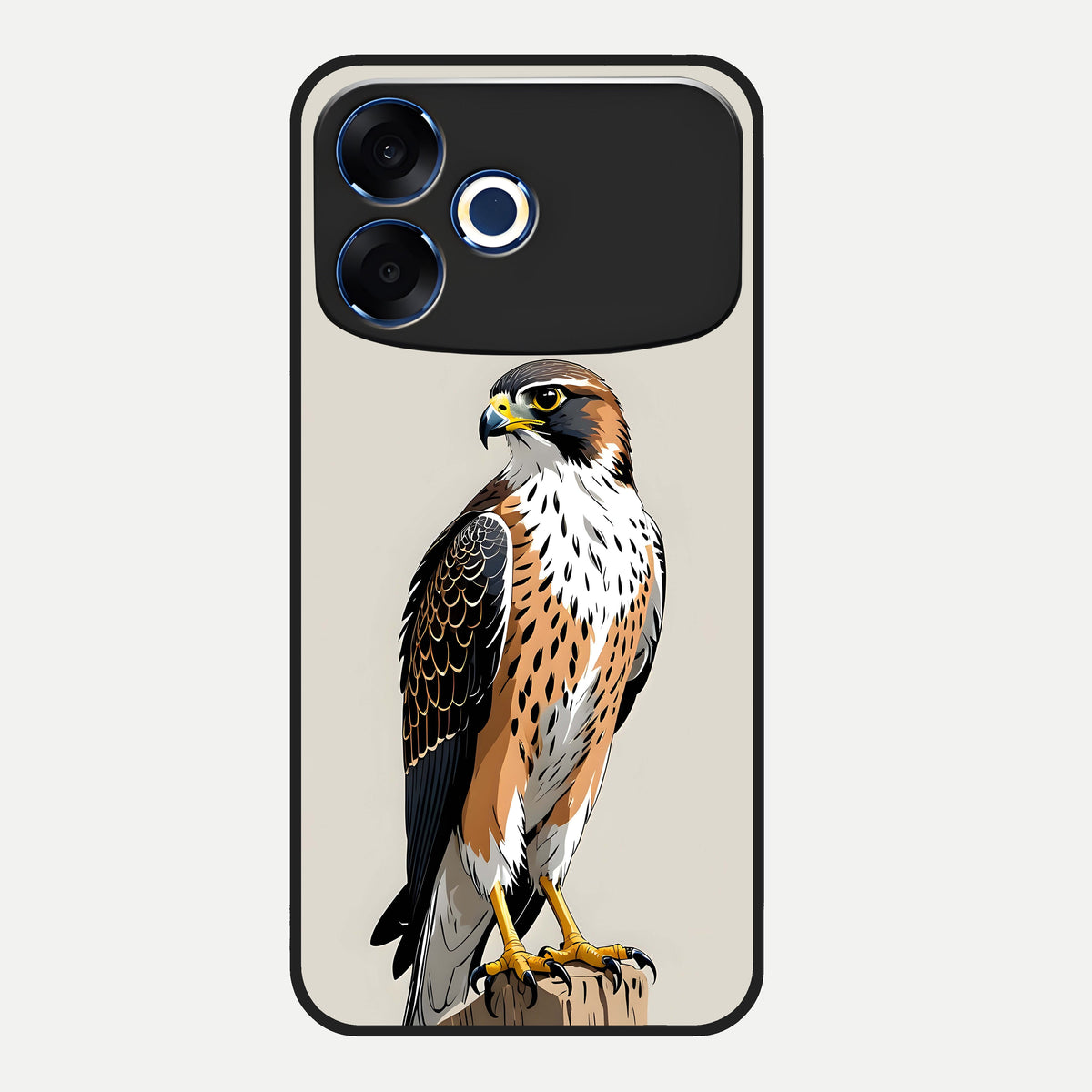  Clever Eagle Glass Case For Oppo F33 Pro 5G back cover – full design glossy printed glass finish