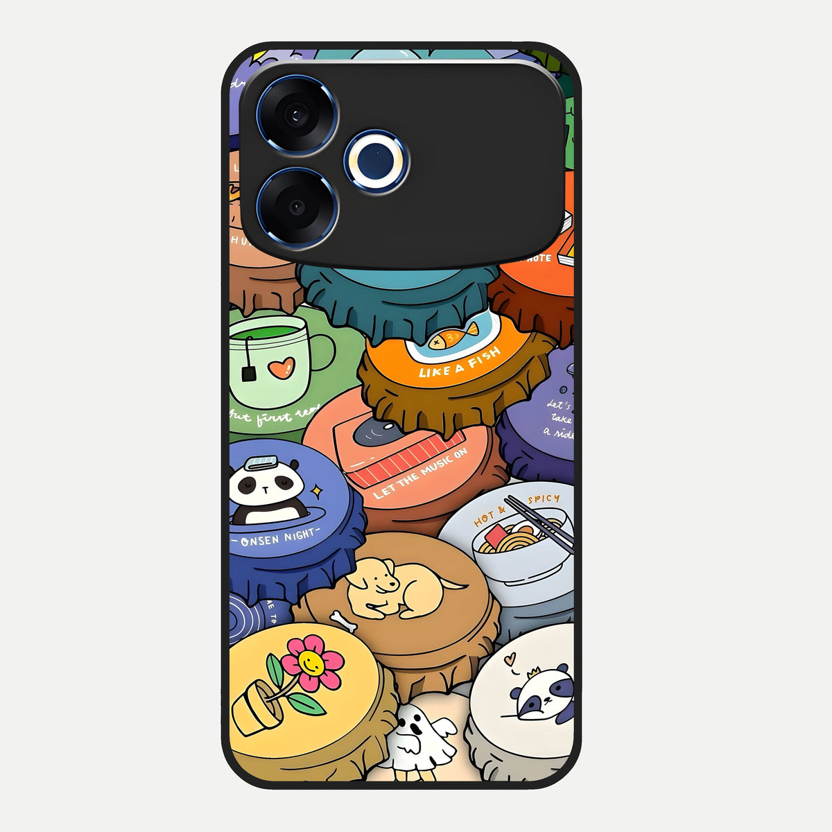  Coins Patterns Glass Case For Oppo F33 Pro 5G back cover – full design glossy printed glass finish