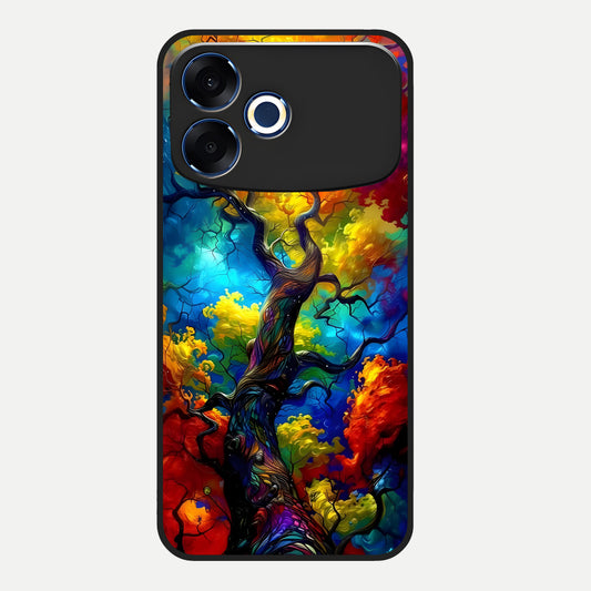  Colorful Soda Bottles Glass Case For Oppo F33 Pro 5G back cover – full design glossy printed glass finish