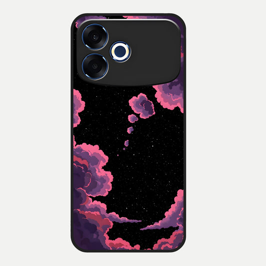  Cosmic Cloud Journey Glass Case For Oppo F33 Pro 5G back cover – full design glossy printed glass finish