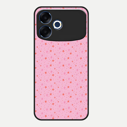  Cosmic Pink Sparkle Glass Case For Oppo F33 Pro 5G back cover – full design glossy printed glass finish
