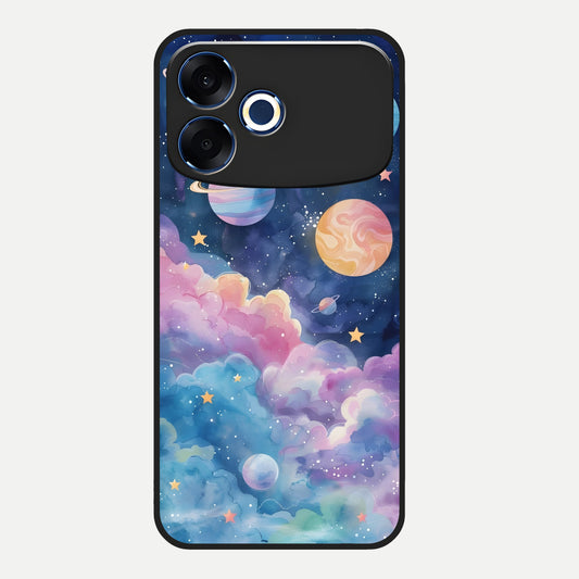  Cosmic Planet Dreams Glass Case For Oppo F33 Pro 5G back cover – full design glossy printed glass finish