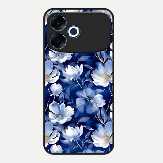  Cute Floral Patterns Glass Case For Oppo F33 Pro 5G back cover – full design glossy printed glass finish