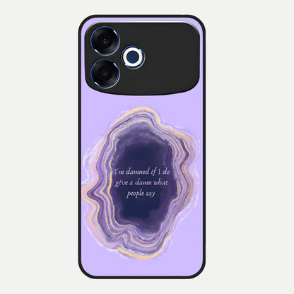  Damned People Quote Glass Case For Oppo F33 Pro 5G back cover – full design glossy printed glass finish