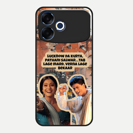  Desi Retro Vibes Glass Case For Oppo F33 Pro 5G back cover – full design glossy printed glass finish