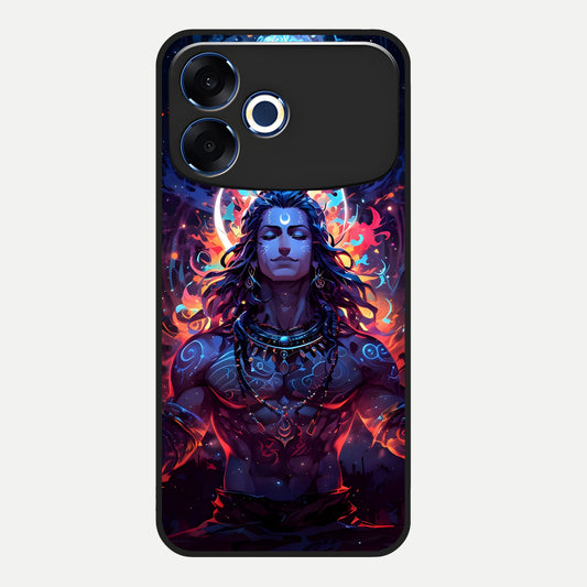  Divine Fire Shiv Glass Case For Oppo F33 Pro 5G back cover – full design glossy printed glass finish
