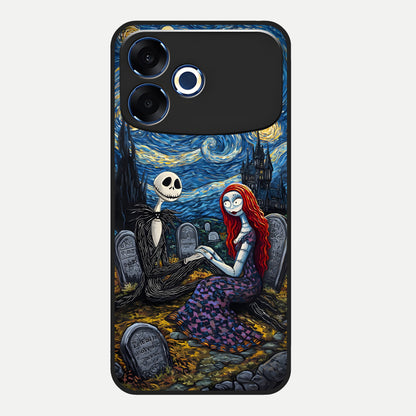  Eternal Night Love Glass Case For Oppo F33 Pro 5G back cover – full design glossy printed glass finish