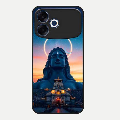  Eternal Shiva Aura Glass Case For Oppo F33 Pro 5G back cover – full design glossy printed glass finish