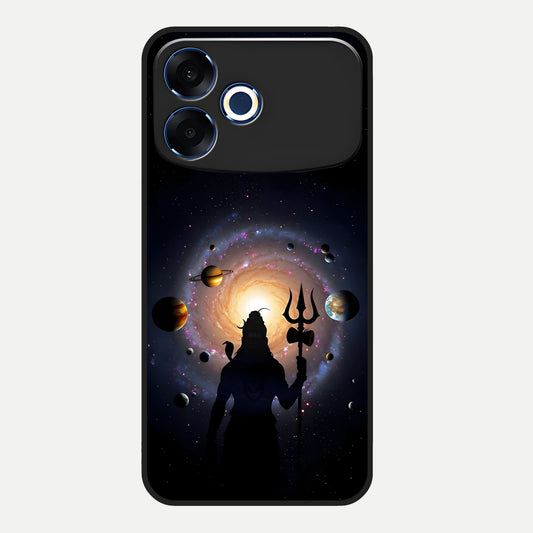  Galactic Shiva Vision Glass Case For Oppo F33 Pro 5G back cover – full design glossy printed glass finish