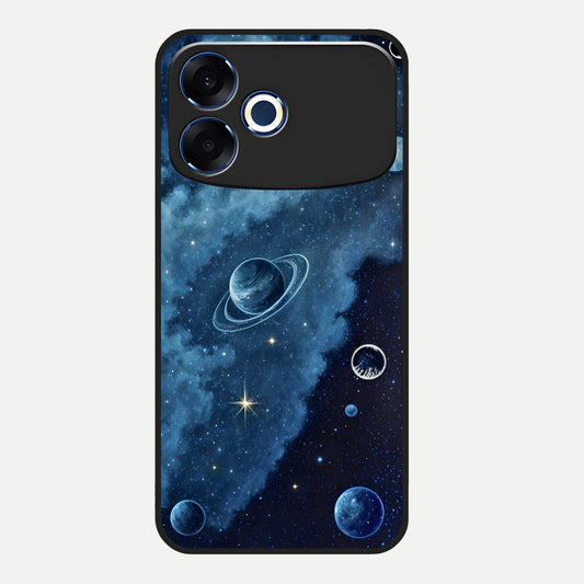  Galaxy Dream Space Glass Case For Oppo F33 Pro 5G back cover – full design glossy printed glass finish