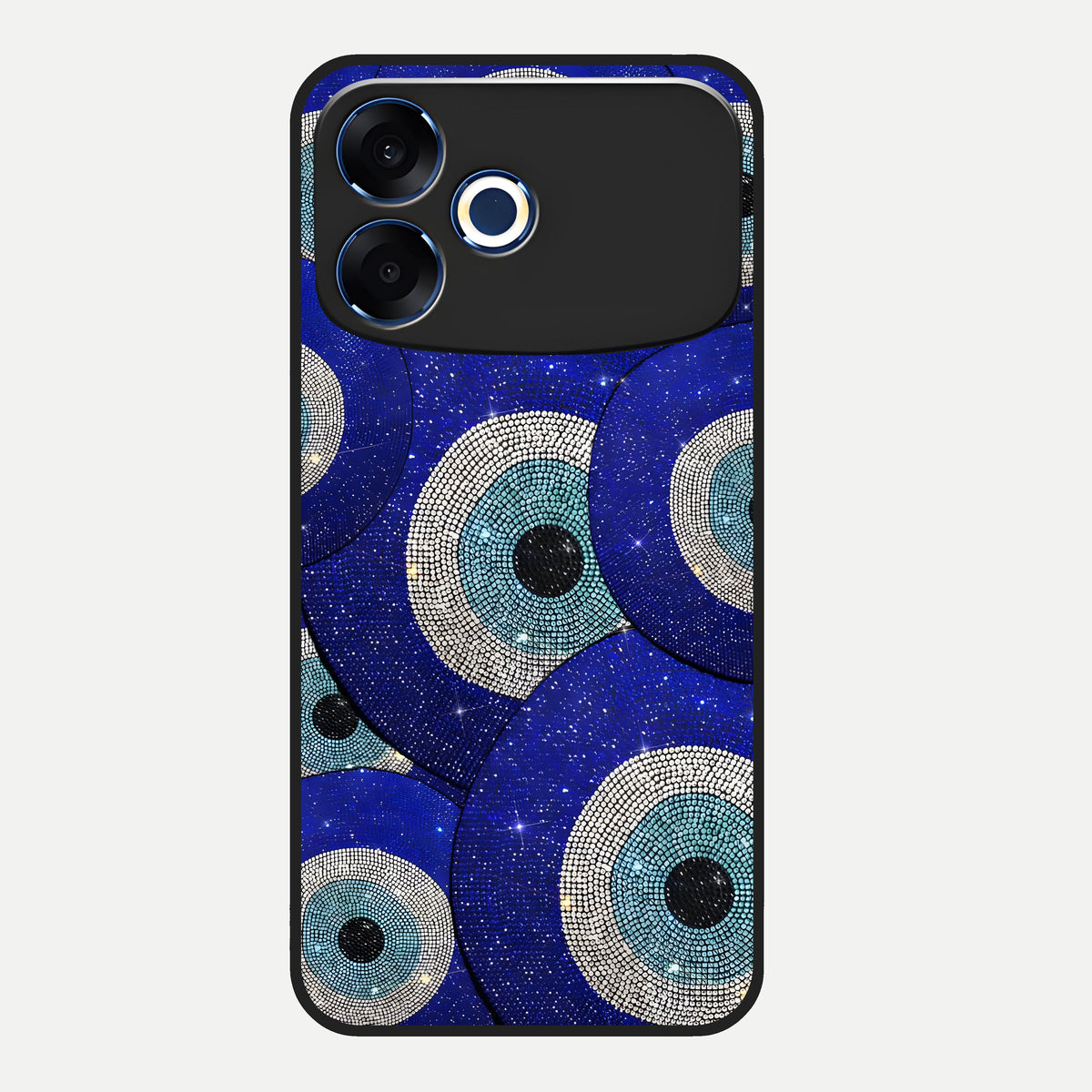  Galaxy Eye Flow Glass Case For Oppo F33 Pro 5G back cover – full design glossy printed glass finish