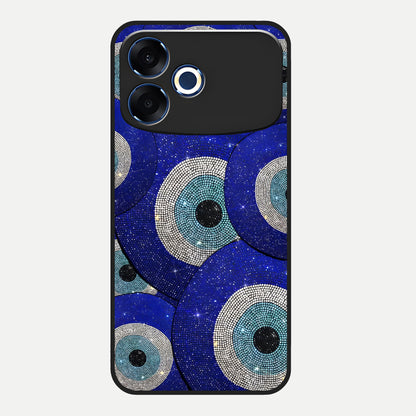  Galaxy Eye Flow Glass Case For Oppo F33 Pro 5G back cover – full design glossy printed glass finish