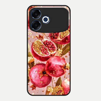  Golden Bloom Glow Glass Case For Oppo F33 Pro 5G back cover – full design glossy printed glass finish