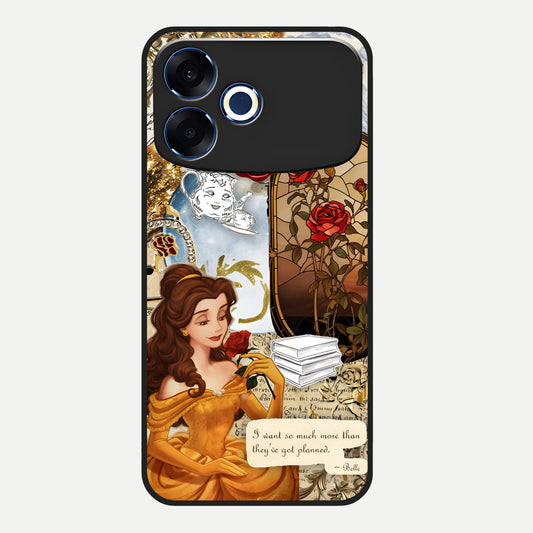  Golden Dream Belle Glass Case For Oppo F33 Pro 5G back cover – full design glossy printed glass finish