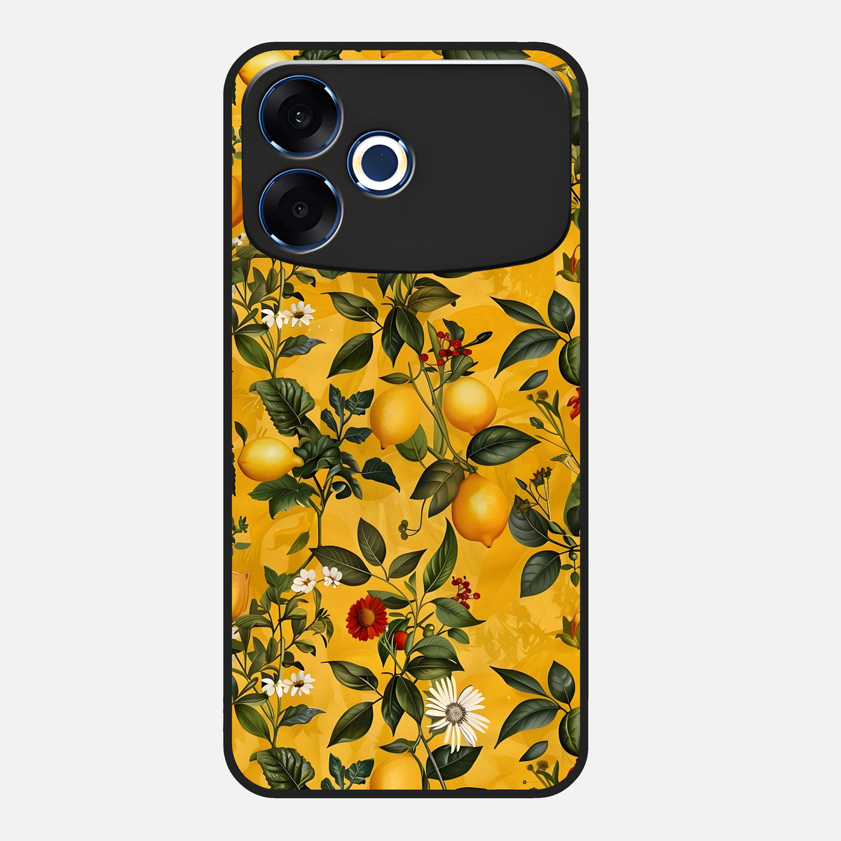  Golden Lemon Field Glass Case For Oppo F33 Pro 5G back cover – full design glossy printed glass finish