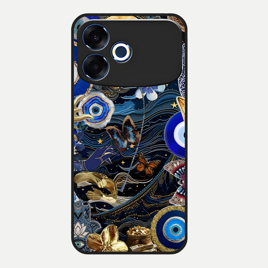  Golden Moon Magic Glass Case For Oppo F33 Pro 5G back cover – full design glossy printed glass finish