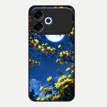  Golden Night Glow Glass Case For Oppo F33 Pro 5G back cover – full design glossy printed glass finish