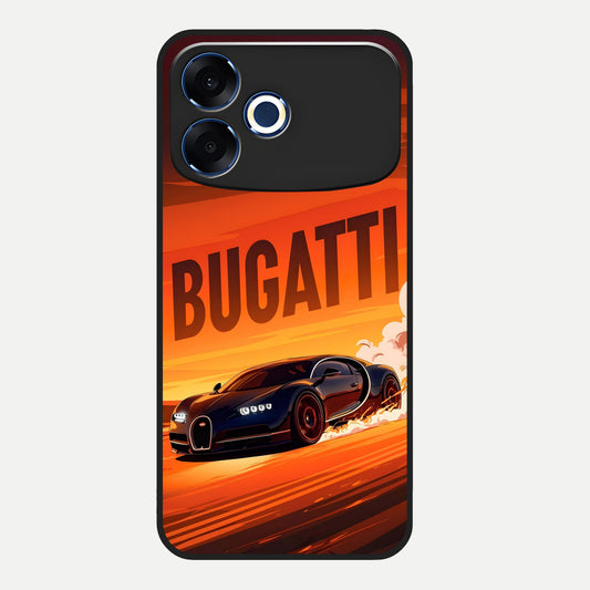  Inferno Bugatti Storm Glass Case For Oppo F33 Pro 5G back cover – full design glossy printed glass finish