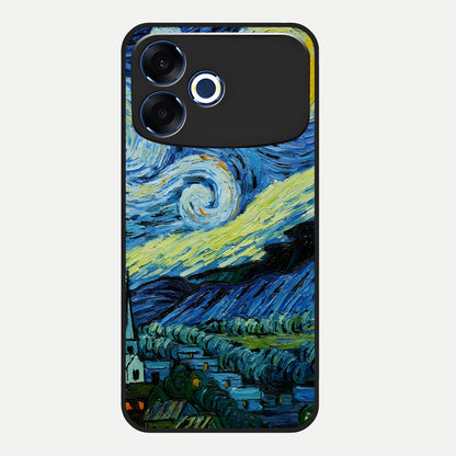  Inspired Van Gogh Art Glass Case For Oppo F33 Pro 5G back cover – full design glossy printed glass finish