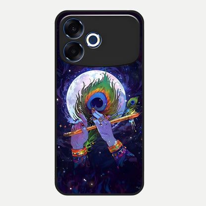  Krishna Hands Art Glass Case For Oppo F33 Pro 5G back cover – full design glossy printed glass finish