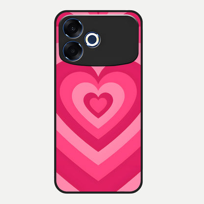  Layered Love Hearts Glass Case For Oppo F33 Pro 5G back cover – full design glossy printed glass finish