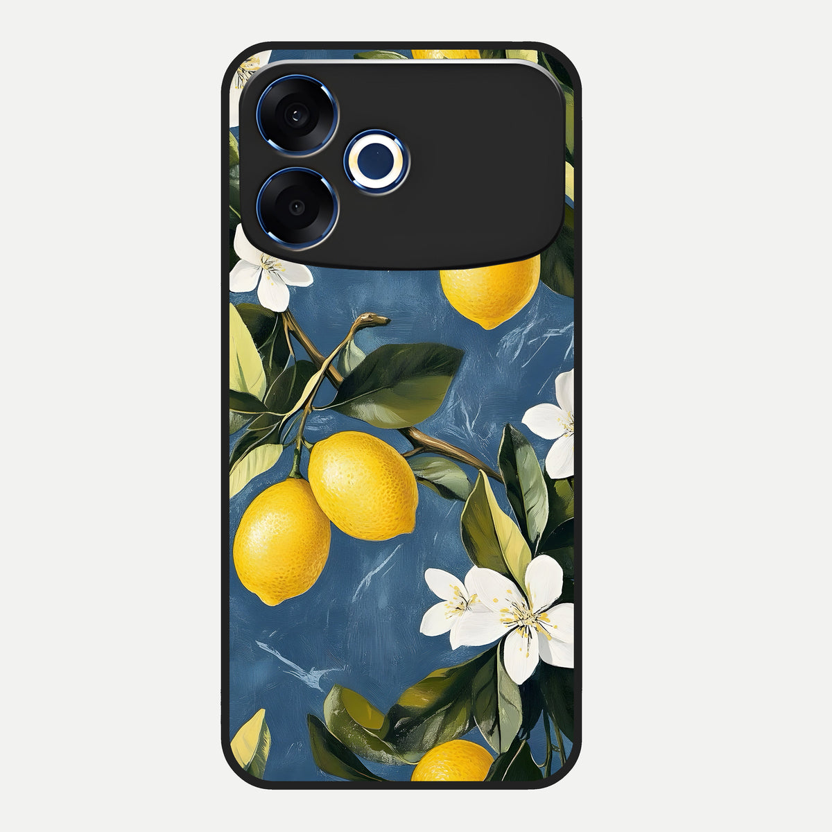  Lemon Dream Garden Glass Case For Oppo F33 Pro 5G back cover – full design glossy printed glass finish