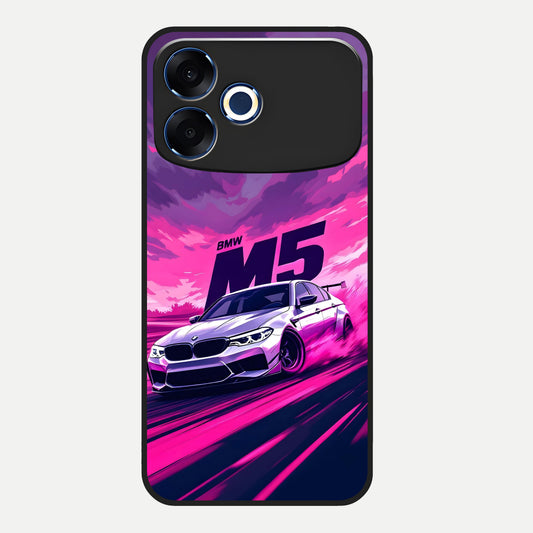  MS Neon Car Glass Case For Oppo F33 Pro 5G back cover – full design glossy printed glass finish