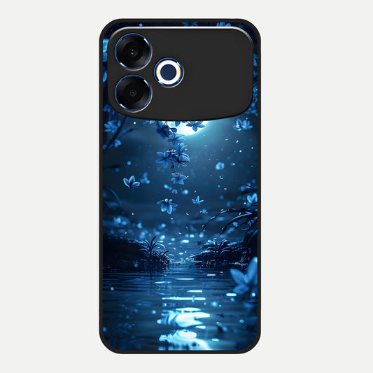  Moonlight Petal Dream Glass Case For Oppo F33 Pro 5G back cover – full design glossy printed glass finish