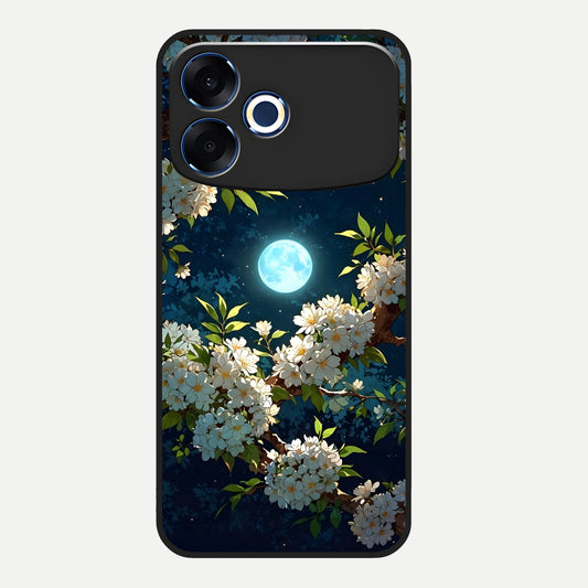  Moonlit Blossom Dream Glass Case For Oppo F33 Pro 5G back cover – full design glossy printed glass finish