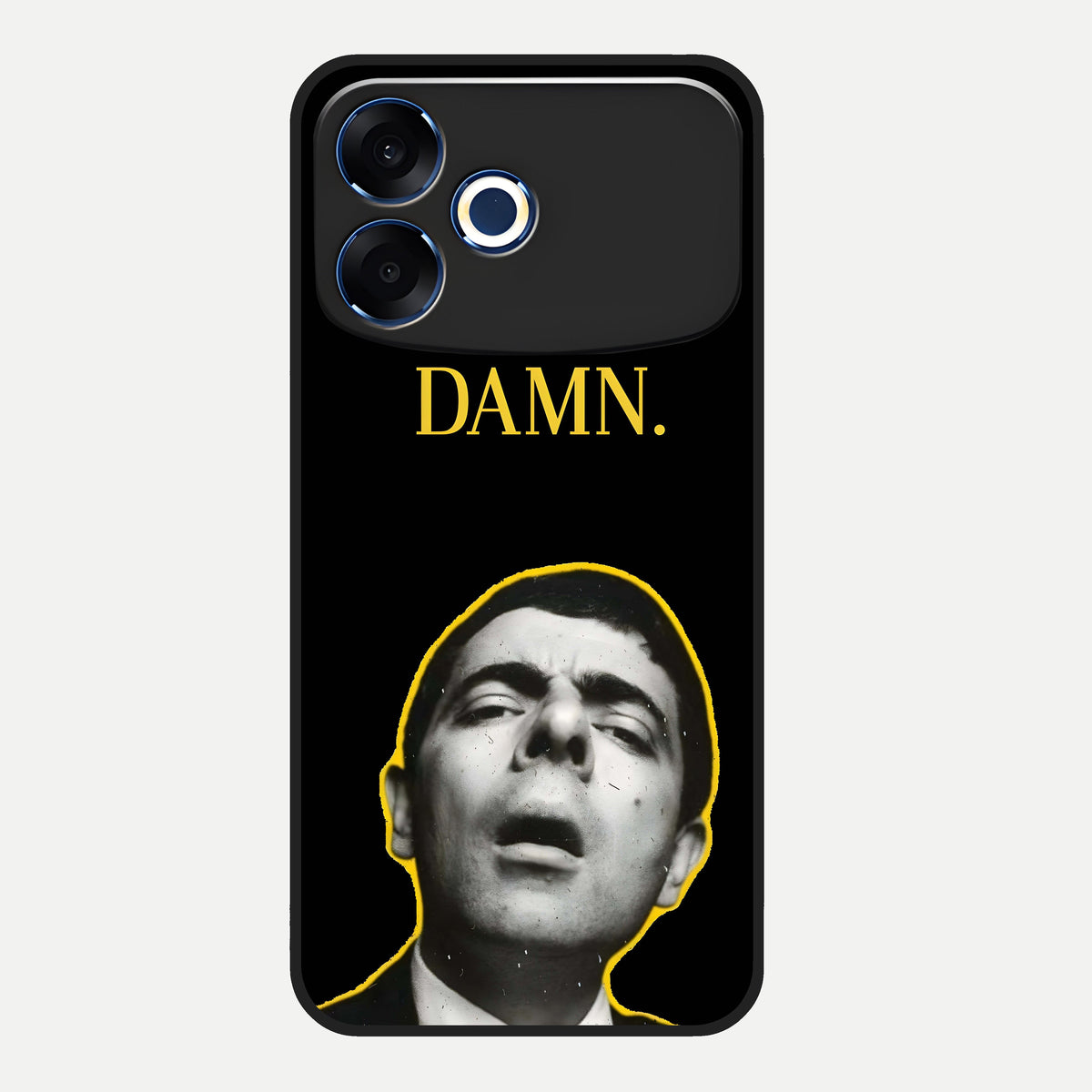  Mr Bean Damn Glass Case For Oppo F33 Pro 5G back cover – full design glossy printed glass finish