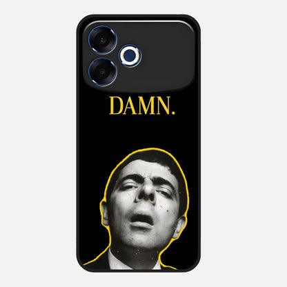  Mr Bean Damn Glass Case For Oppo F33 Pro 5G back cover – full design glossy printed glass finish