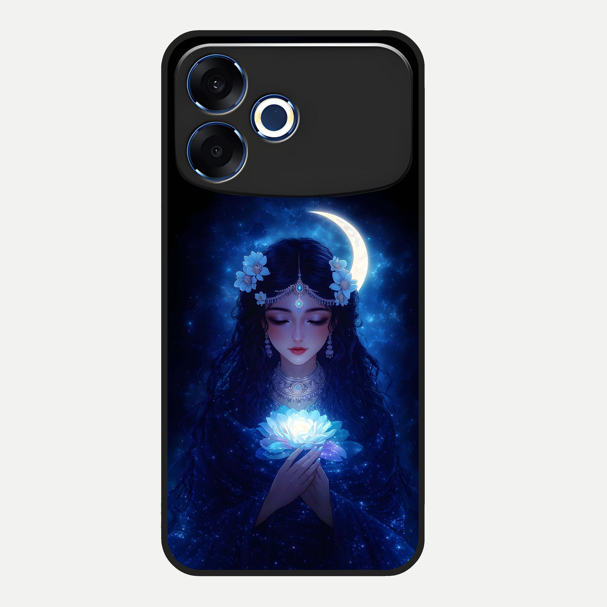  Mystic Moon Queen Glass Case For Oppo F33 Pro 5G back cover – full design glossy printed glass finish