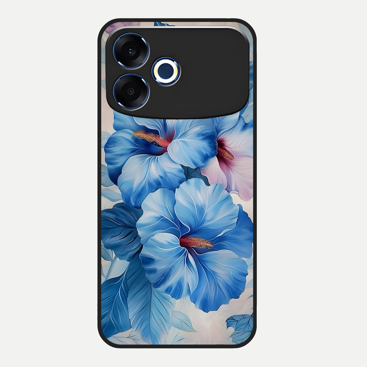  Ocean Hibiscus Grace Glass Case For Oppo F33 Pro 5G back cover – full design glossy printed glass finish