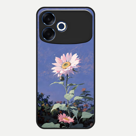  Pink Shells Outline Glass Case For Oppo F33 Pro 5G back cover – full design glossy printed glass finish