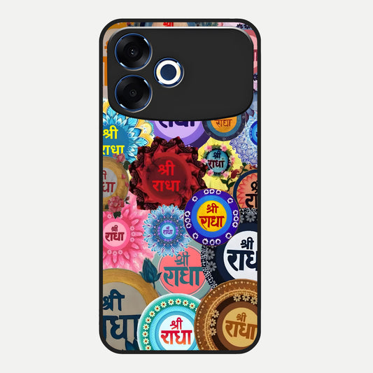  Radha Divine Bloom Glass Case For Oppo F33 Pro 5G back cover – full design glossy printed glass finish