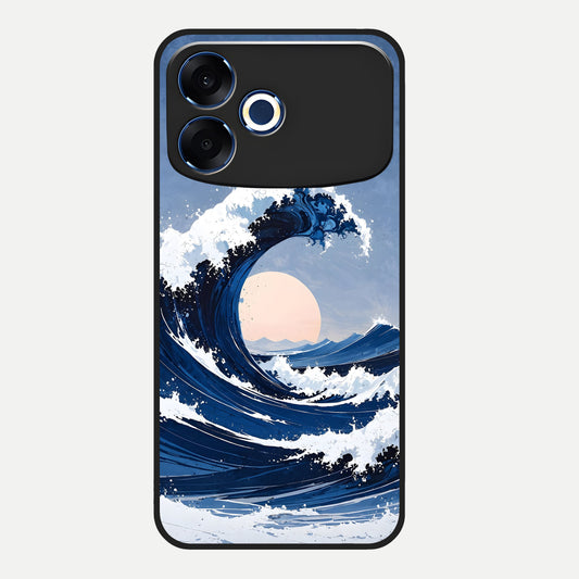  Rising Tide Power Glass Case For Oppo F33 Pro 5G back cover – full design glossy printed glass finish