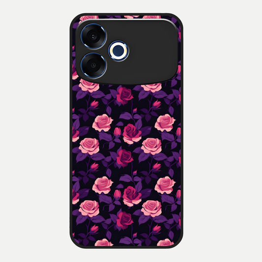  Rose Garden Twilight Glass Case For Oppo F33 Pro 5G back cover – full design glossy printed glass finish