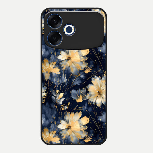  Royal Petal Dream Glass Case For Oppo F33 Pro 5G back cover – full design glossy printed glass finish